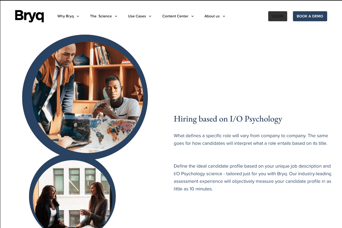 BRYQ — Hiring based on I/O Psychology